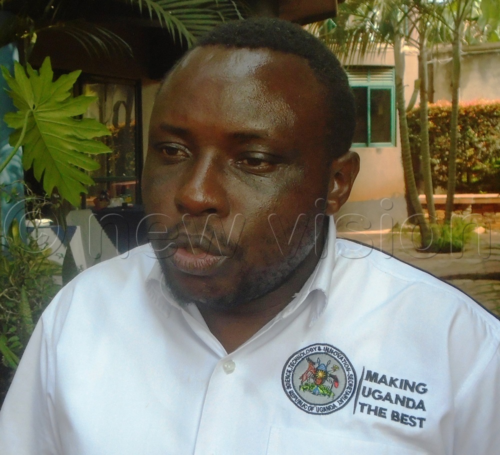  Dr Joshua Isiko, team leader at the productivity acceleration bureau, science, technology and innovation secretariat in the office of the president (STI-OP). (Photo by Charles Kakamwa)