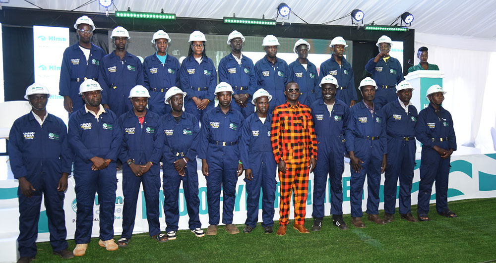 Masons during the Hima Cement end-of-year dinner and launch of the loyalty program against counterfeits.