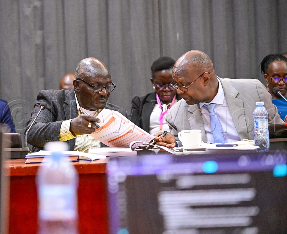 Gen. Katumba Wamala during the meeting. (Credit: Miriam Namutebi)