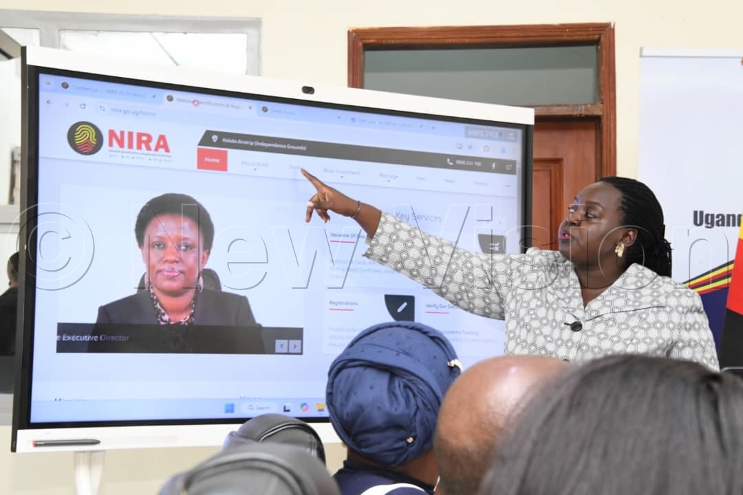 Ollama during the weekly joint security briefing at Naguru Police Headquarters. (Photo: Mpalanyi Ssentongo)