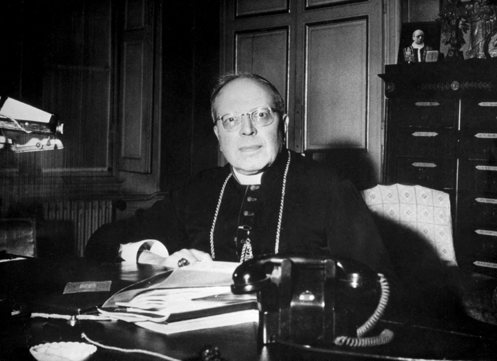 Marcel Lefebvre founder of Switzerland-based Society of Saint Pius X. (Photo by leemage / Bridgeman Images via AFP)