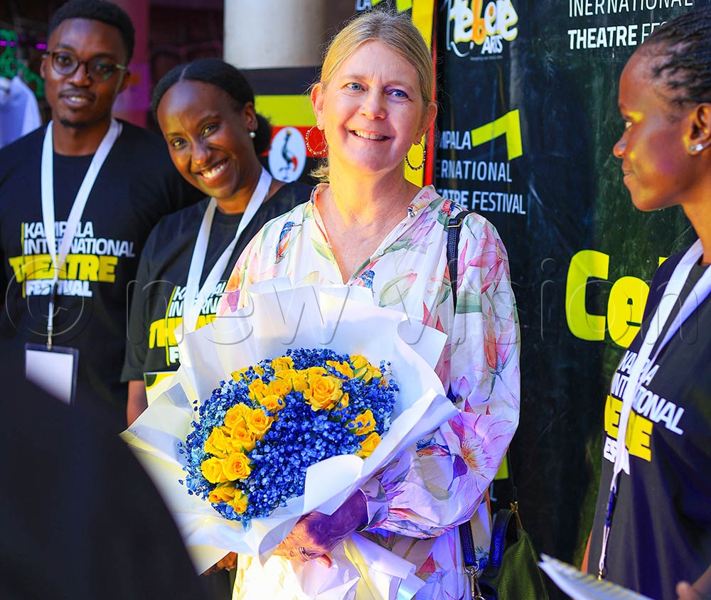 Swedish ambassador to Uganda, HE Maria H&aring;kansson, at the festival. (Credit: Alfred Byenkya)