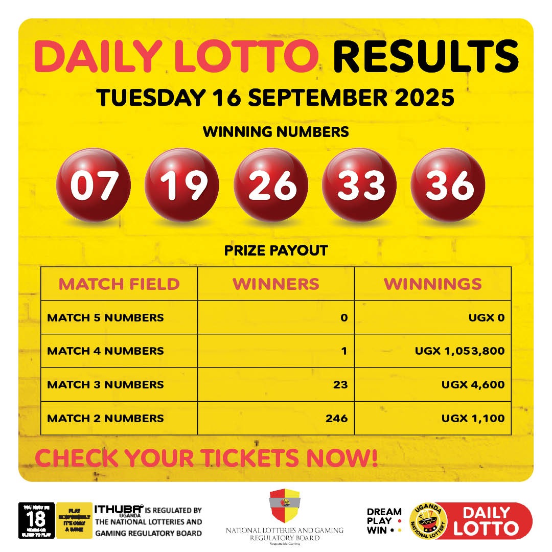#UgandaNationalLottery 