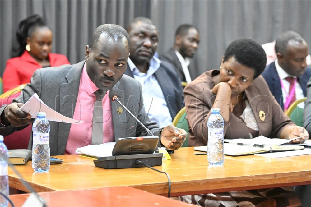 Ministry of Works and Transport (MOWT) Minister Fred Byamukama and acting Permanent Secretary Barbra Namugambe.