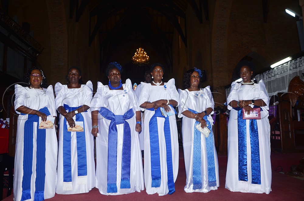 The new sworn in executive members of Namirembe Diocese Mother's Union. (Photo by Juliet Anna Lukwago)