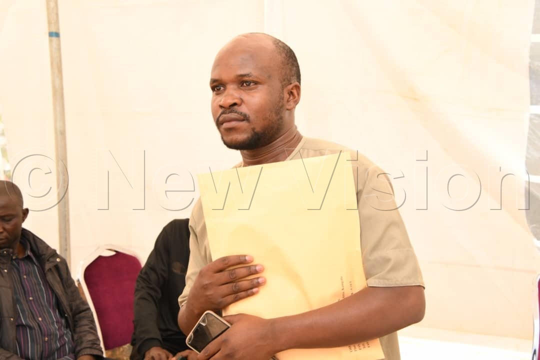 Daniel Ntungura, 34yrs, picked nomination forms.