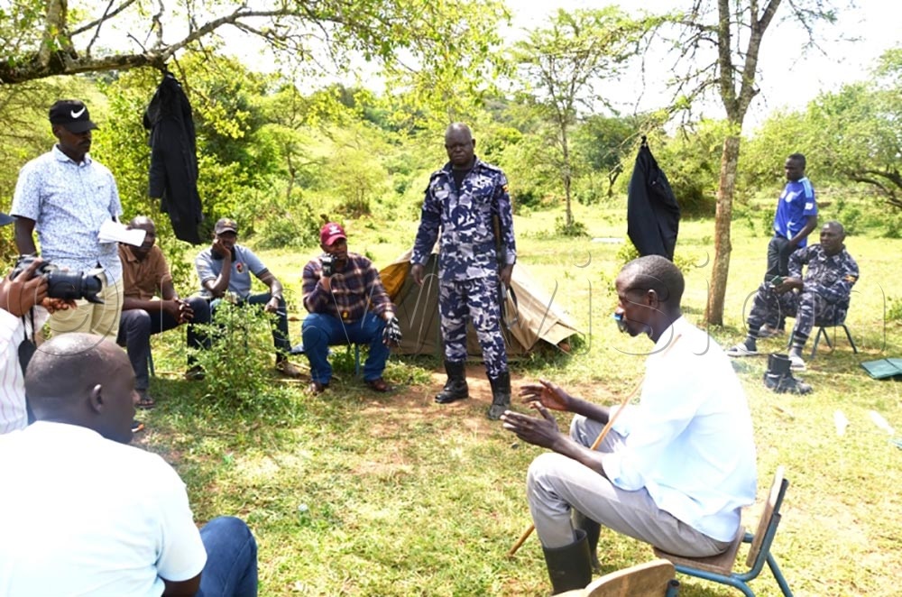 Former Lwemiyaga MP Theodore Ssekikubo, who previously spearheaded mediation efforts between the affected communities and landlords, said the conflict had since taken a political direction. (Credit: Dismus Buregyeya)