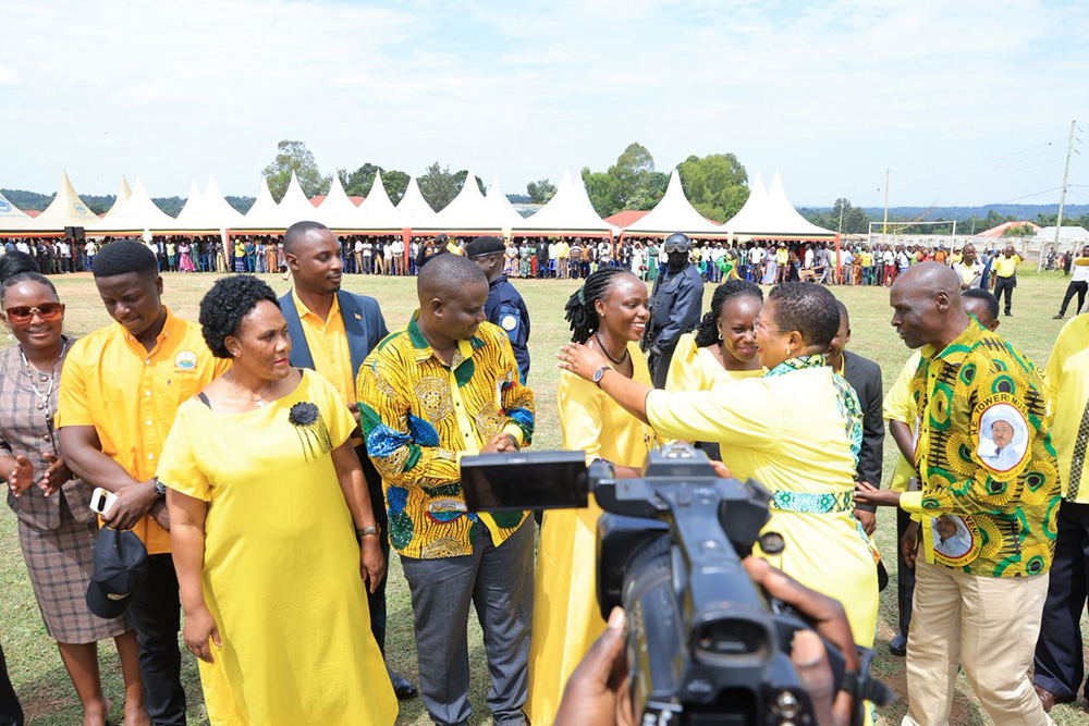 The Speaker of Parliament, Anita Annet Among, has kicked off her political mobilisation for the National Resistance Movement (NRM) flag-bearer, President Yoweri Museveni in Busoga sub-region. (Courtesy photo)