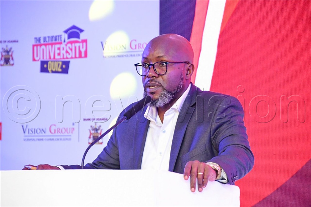 Vision Group CEO Don Wanyama delivering his speech.