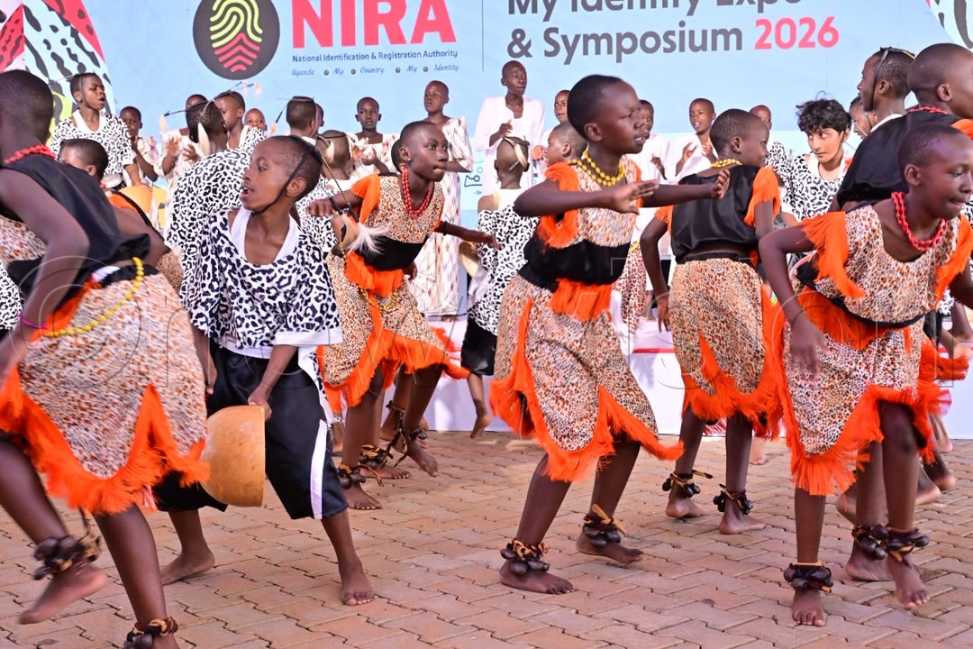 Pupils performing at the My Identity Expo and Symposium 2026. (Credit: Miriam Namutebi)