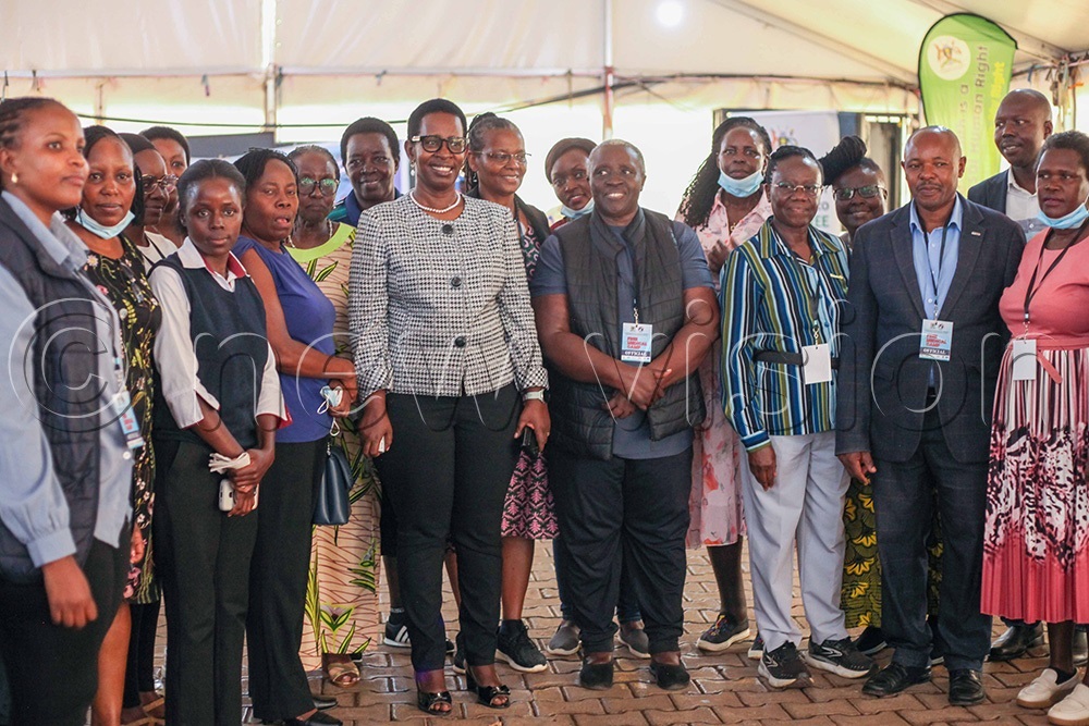 Some of the organising committee members from Bweranyangi Old Girls&rsquo; Association (BWOGA) pose with Diane Atwine, the Permanent Secretary at the Ministry of Health. (Photo by John Musenze)