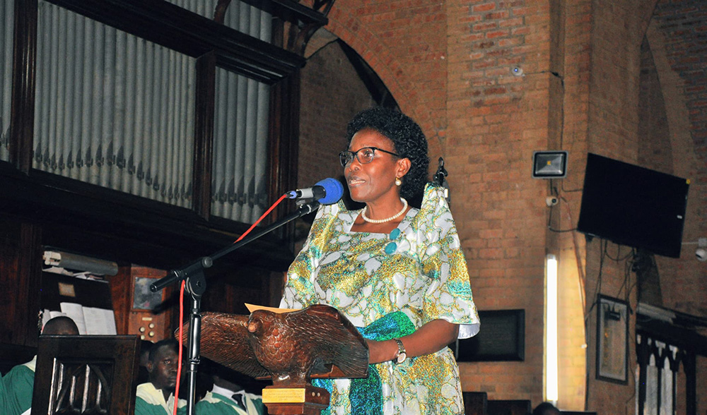 President Yoweri Museveni also congratulated the retired Bishop of Mukono on his 81st birthday and 15th wedding anniversary in a message delivered by Lands Minister Judith Nabakooba. (Courtesy photo)
