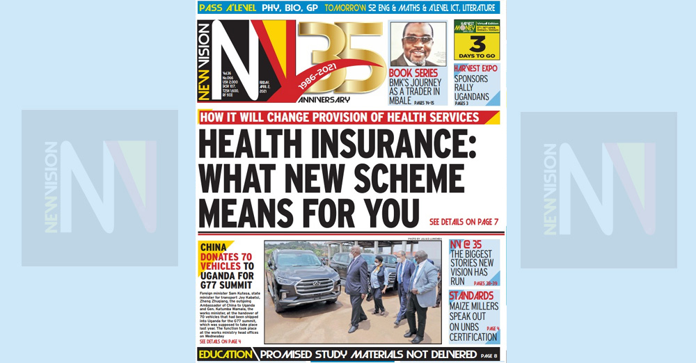 🎥 A sneak peek at today's New Vision April 2 New Vision Official