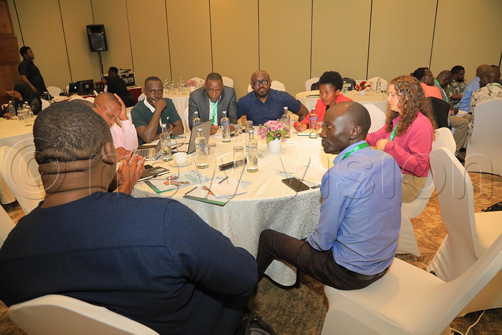 Group disscussion with MAAIF, World Bank officials during the Stake Holder engagement at Sheration Hotel in Kampala on April 8, 2026. (Photo by David Lukiiza)