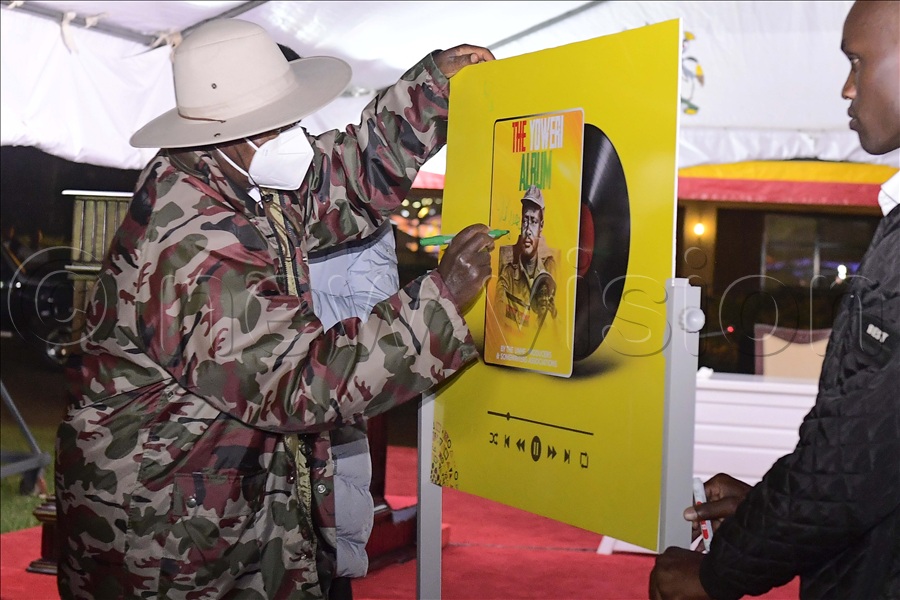 President Museveni surprised fans once again by unveiling a new rap song during the launch of the Yoweri Album, an event his supporters hailed as a musical “banger.” (All Photos by Eddie Ssejjoba)