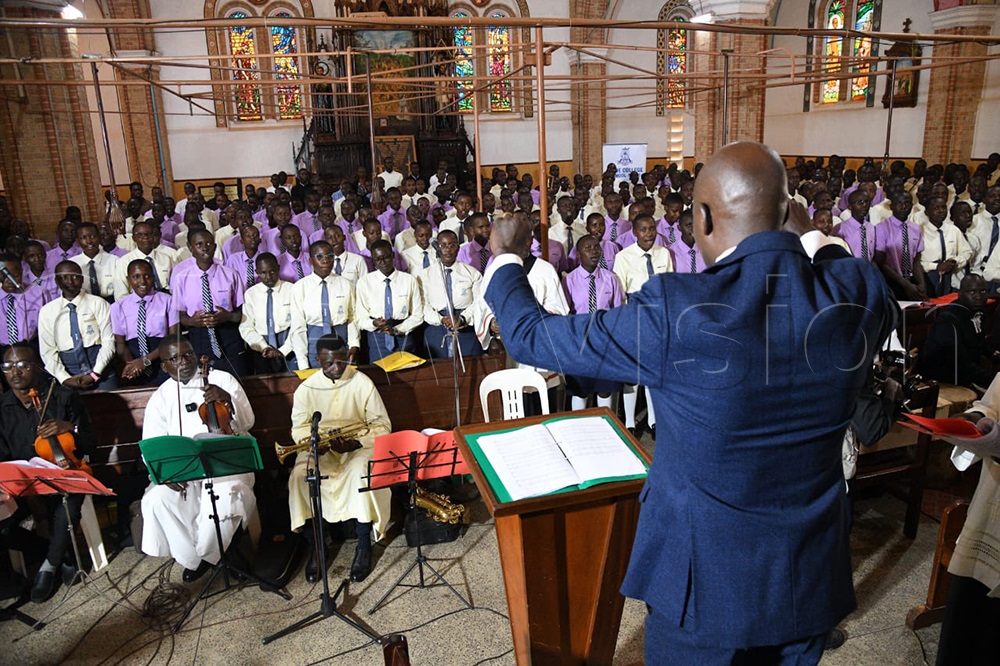 The Devine choir animating my head ordination mass at Rubaga cathedral. (Credit: Maria Wamala)
