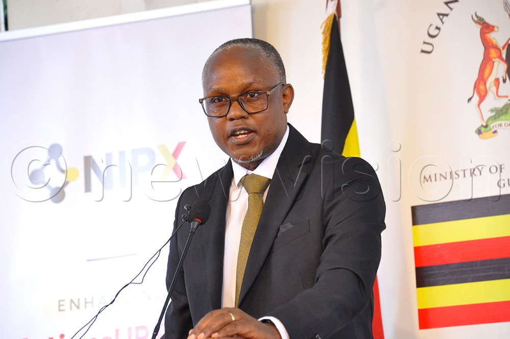 Godfrey Sserwamukoko, the Chairperson Internet Service Providers Association addressing journalists during a press conference at the Uganda Media Centre on April 14, 2026. (Photo by Nancy Nanyonga)