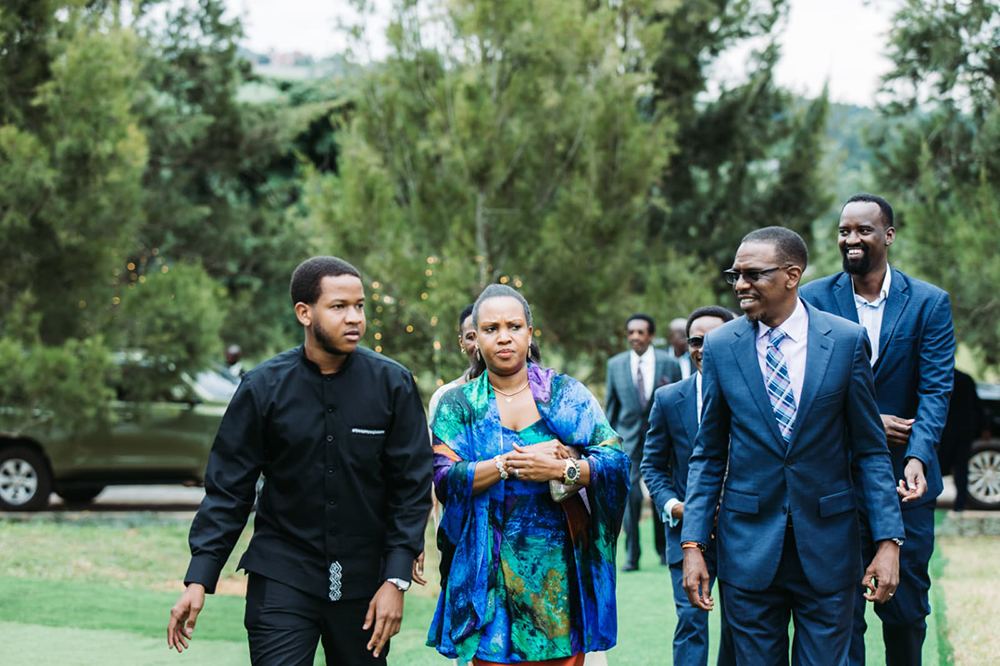 Attorney General Kiryowa Kiwanuka and family.