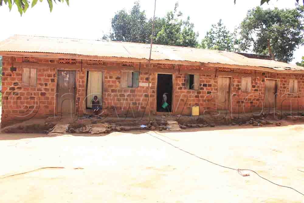 The only school staff quarters in place are also in a poor state. (Credit: Henry Nsubuga)