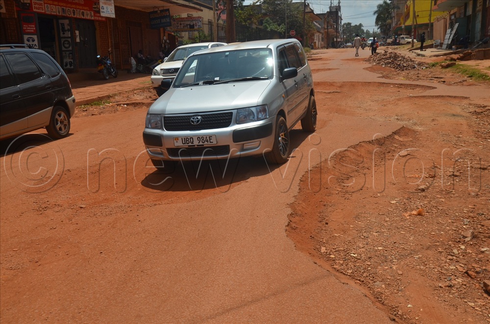 A section of Ripon road which is in a sorry state. Construction works will start with Ripon road.