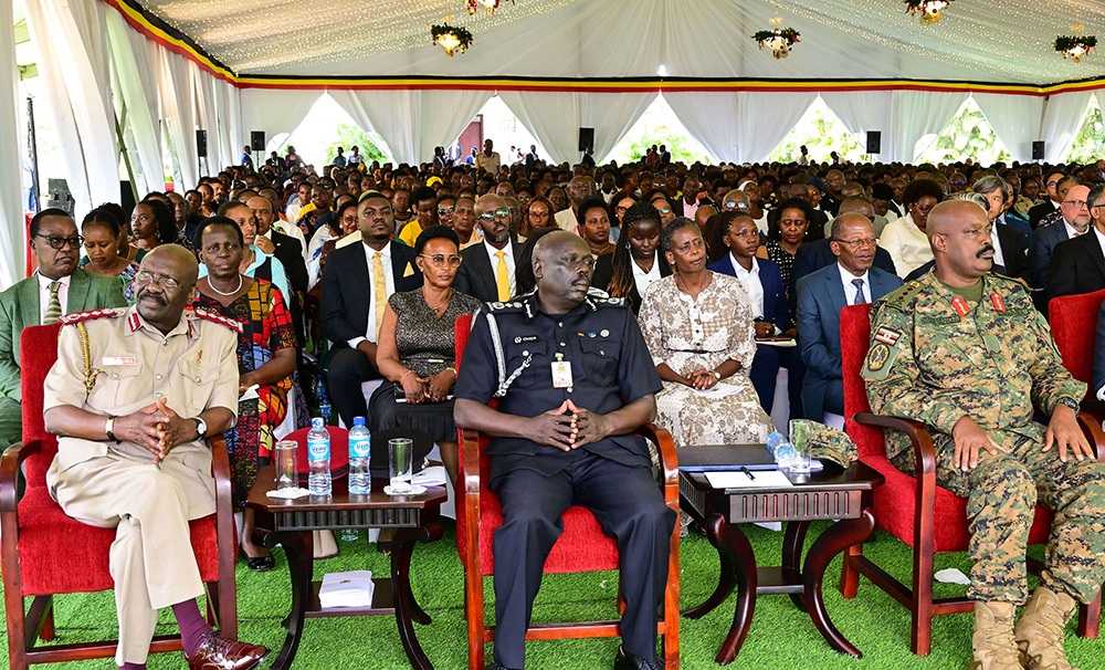 Some of the members of the senior government officers and other guests who turned up for national thanksgiving prayers at State House Entebbe on Friday, Dec. 12, 2025. (PPU Photo)