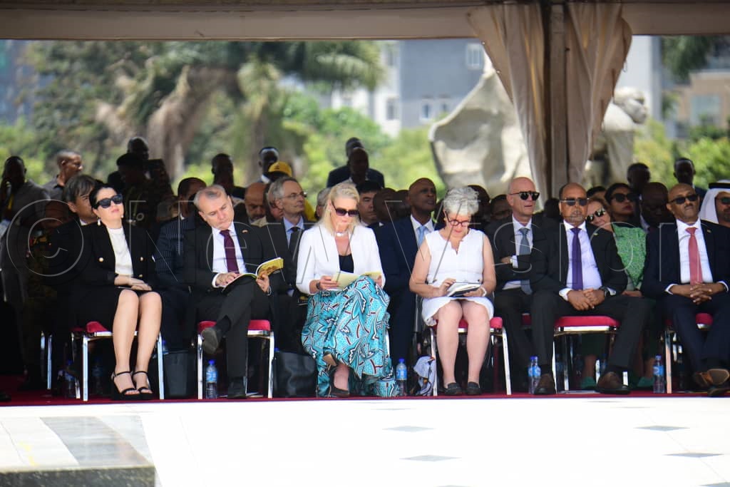 Diplomats at the independence day celebrations.