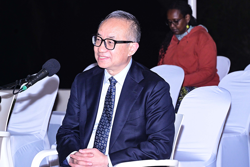Mr Guang Cong, the United Nations Secretary General's Special Envoy for the Horn of Africa during his meeting with President Museveni in Mbale yesterday, November 7, 2025. (PPU Photo)