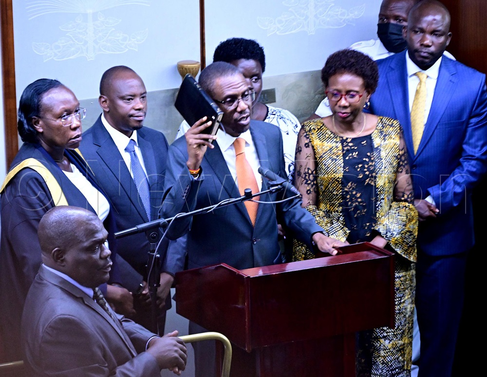 Kiryowa Kiwanuka, Minister of Defence and Veterans Affairs. (Credit: Maria Wamala)