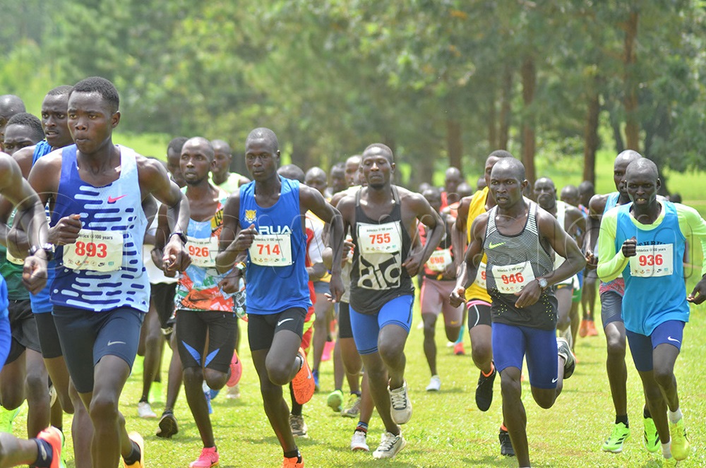 Senior men and women during the 10 kilometres race. (Photo by Gabriel Esiku)