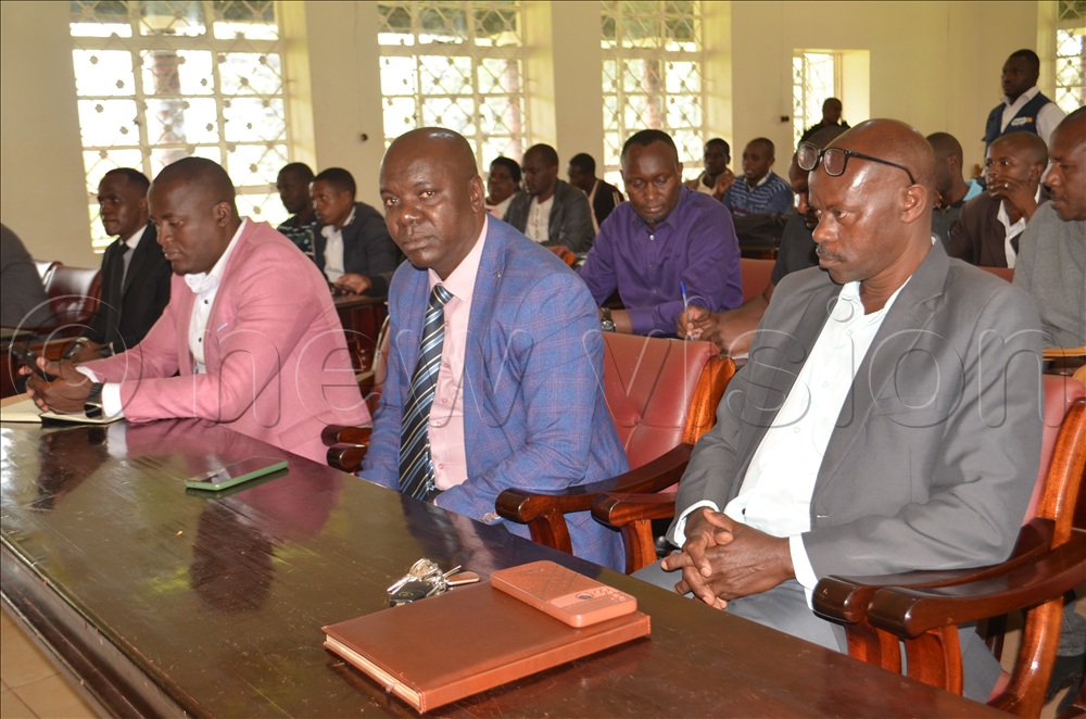 Civil servants during the meeting