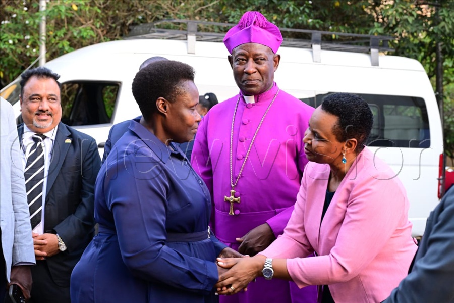 Nakalema welcomes the Vice President Alupo.