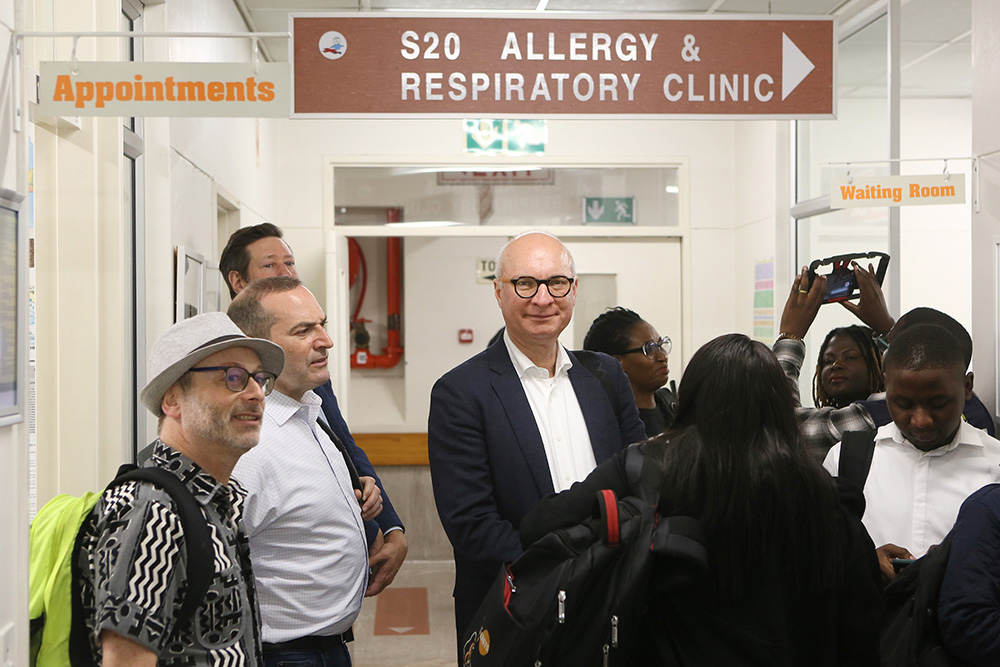 Jos&eacute; Luis Castro, WHO Director-General Special Envoy for Chronic Respiratory Diseases during a site visit at The Red Cross War Memorial Children's Hospital, Cape Town.