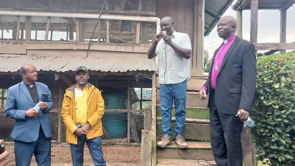 Richard Nyakana addressing the religious leaders. (Courtesy)