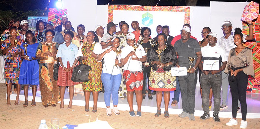 The different winners pose with theirtrophies after the Namulonge Ladies Open at Namulonge, July 29, 2023. Photo by Michael Nsubuga