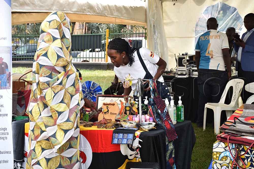 Some of the revealers attending the trade show city square. (Credit: Simon Peter Tumwine)