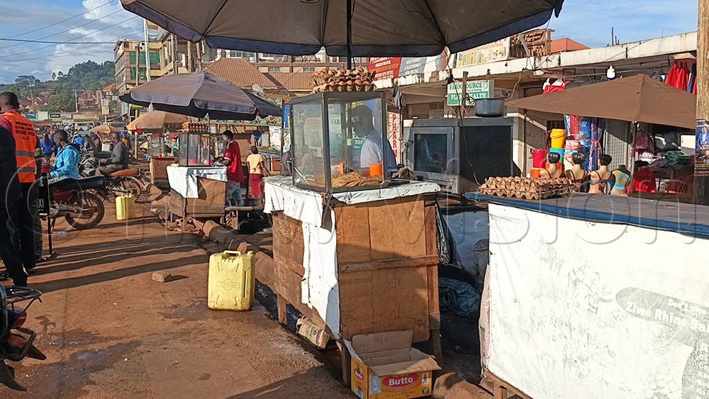 Some of the street Vendors in Mukono town who are going to be affected by the directive. (Photo by Joanita Nakatte)