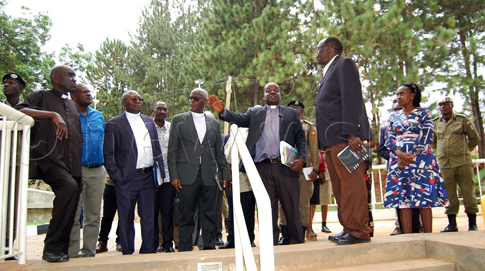 Members of the Uganda Martyrs Day (2026) National Organising Committee (NOC) during their consultative meeting and guided tour of the Uganda Martyrs Anglican Site, Namugongo, in Wakiso district on Thursday, May 14, 2026. (Photo by Mathias Mazinga)