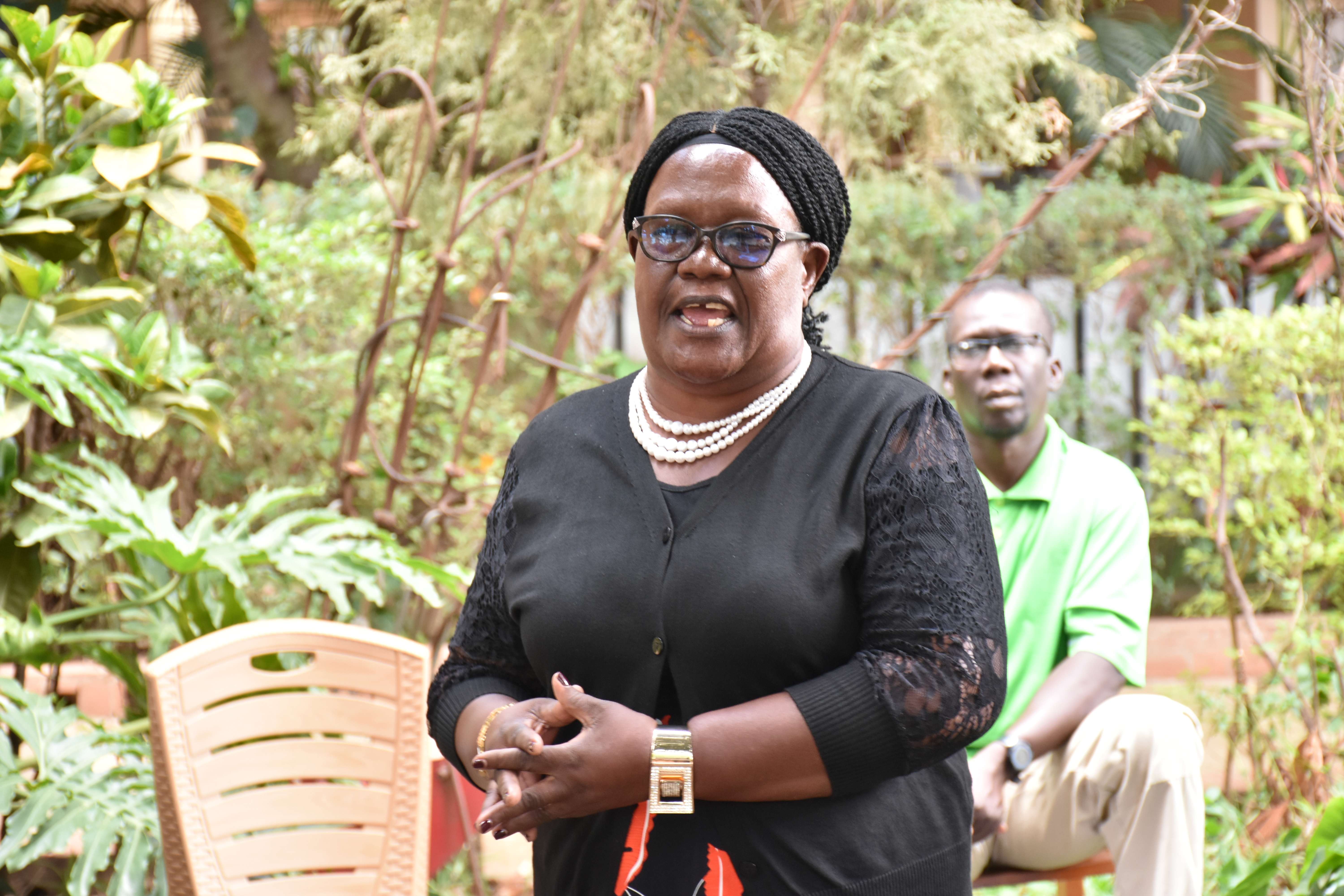 Gorrety Lalam one of the long serving staff of the Vision Group in Gulu city.