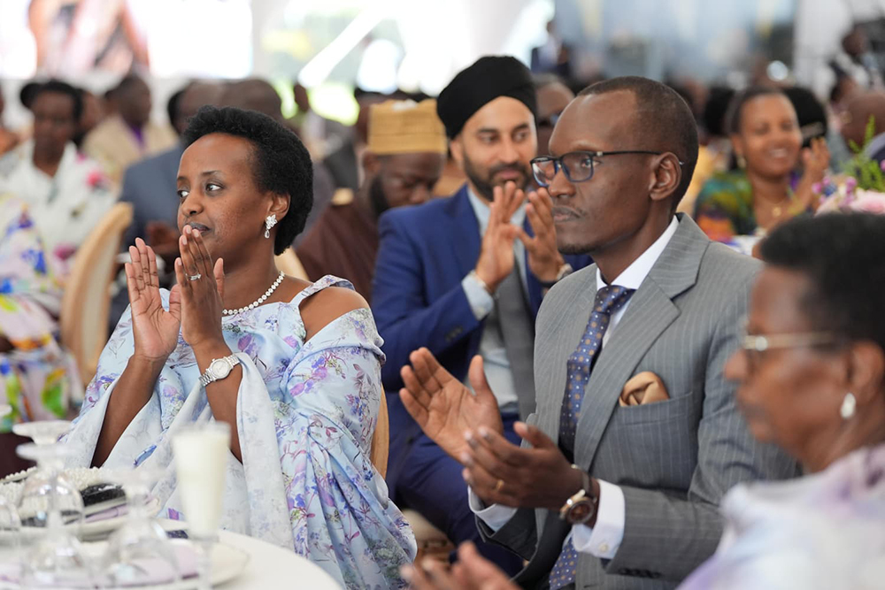 Parents of the bride: Natasha and Edwin Karugire.