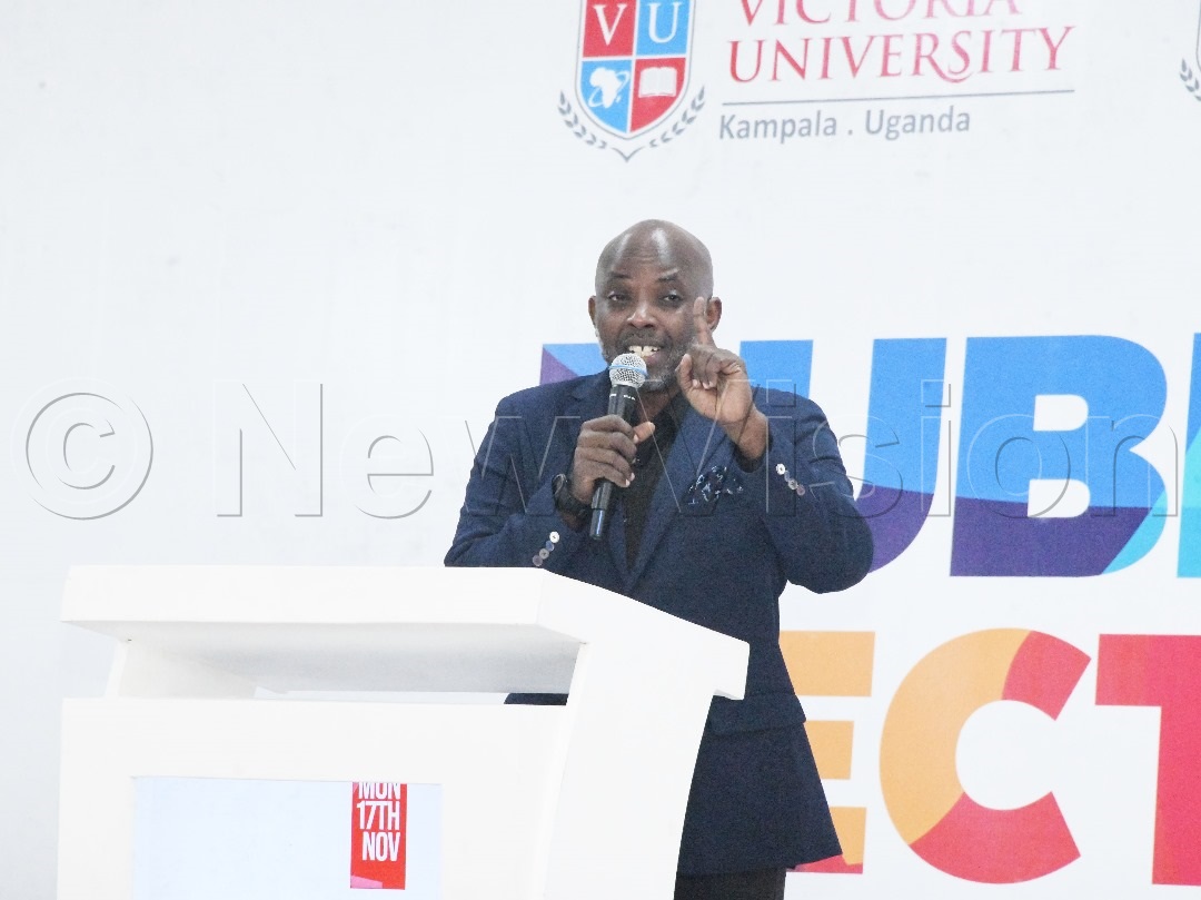 Victoria University’s vice-chancellor, Prof. Lawrence Muganga. (Credit: Mpalanyi Ssentongo)