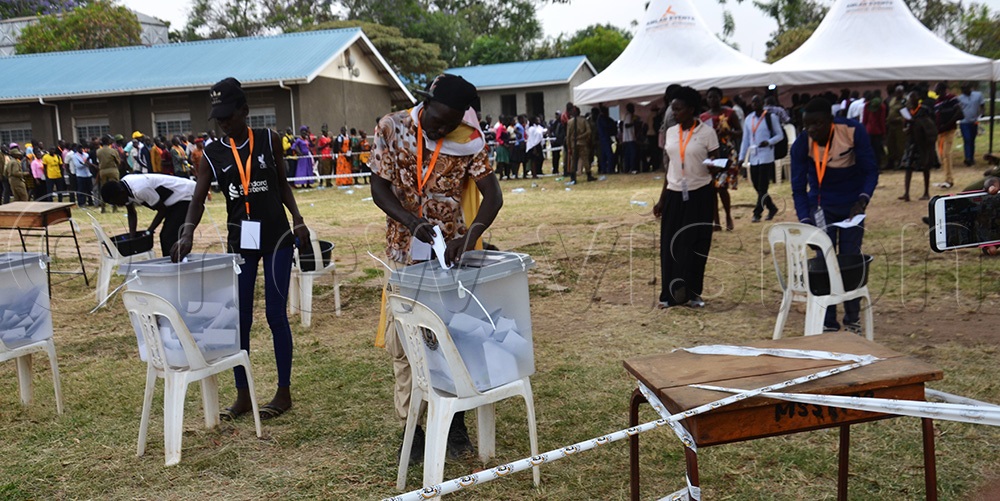The youths of northern Uganda casting their votes at Mvara Secondary School in Arua City. (Photo by Robert Adiga)