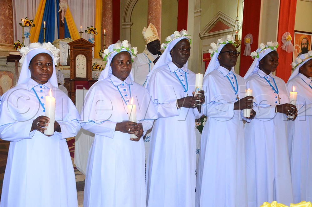 Sisters who made final perpetual vows during the profession day at St Joseph's Cathedral Church, Gulu. (Credit: Johnisani Ocakacon)