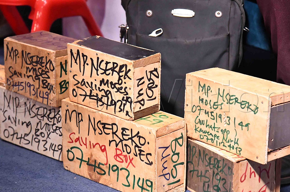 Nsereko's boxes. (Credit: Eddie Ssejjoba)