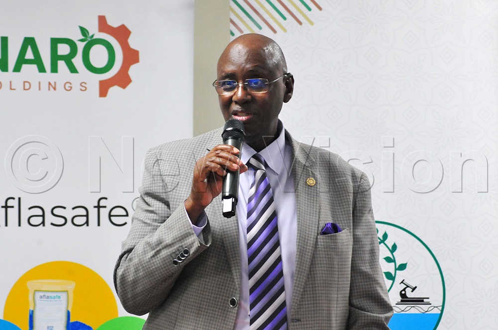 (L-R) Bright Rwamirama, the Minister of State for Agriculture, Animal Industry and Fisheries, speaking during the World Food Safety Day meeting on June 4, 2025. (Photo by Nicolas Oneal)