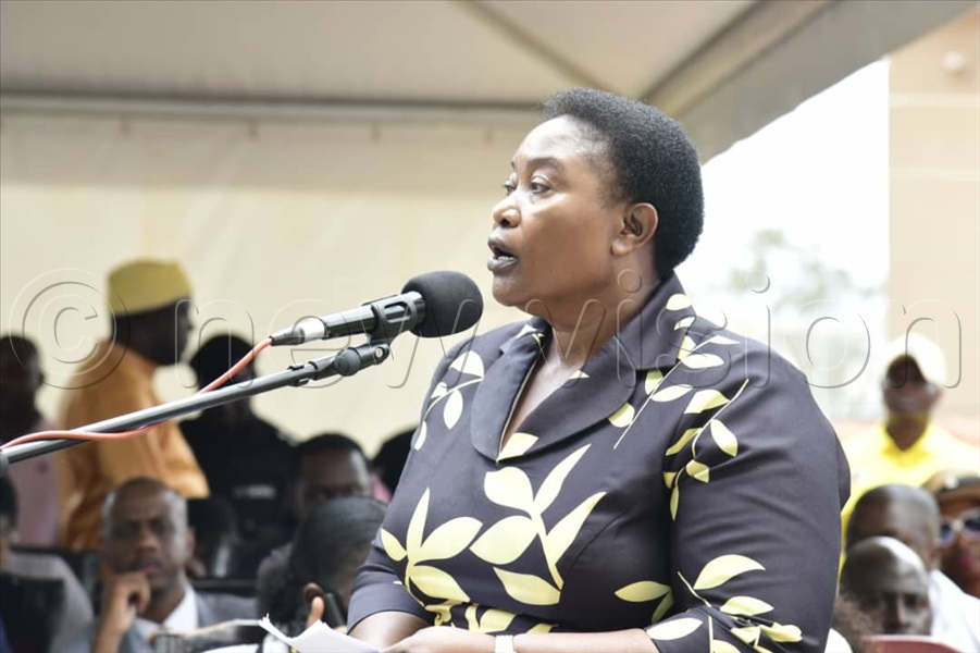Minister for the Presidency Milly Babirye Babalanda remarks.