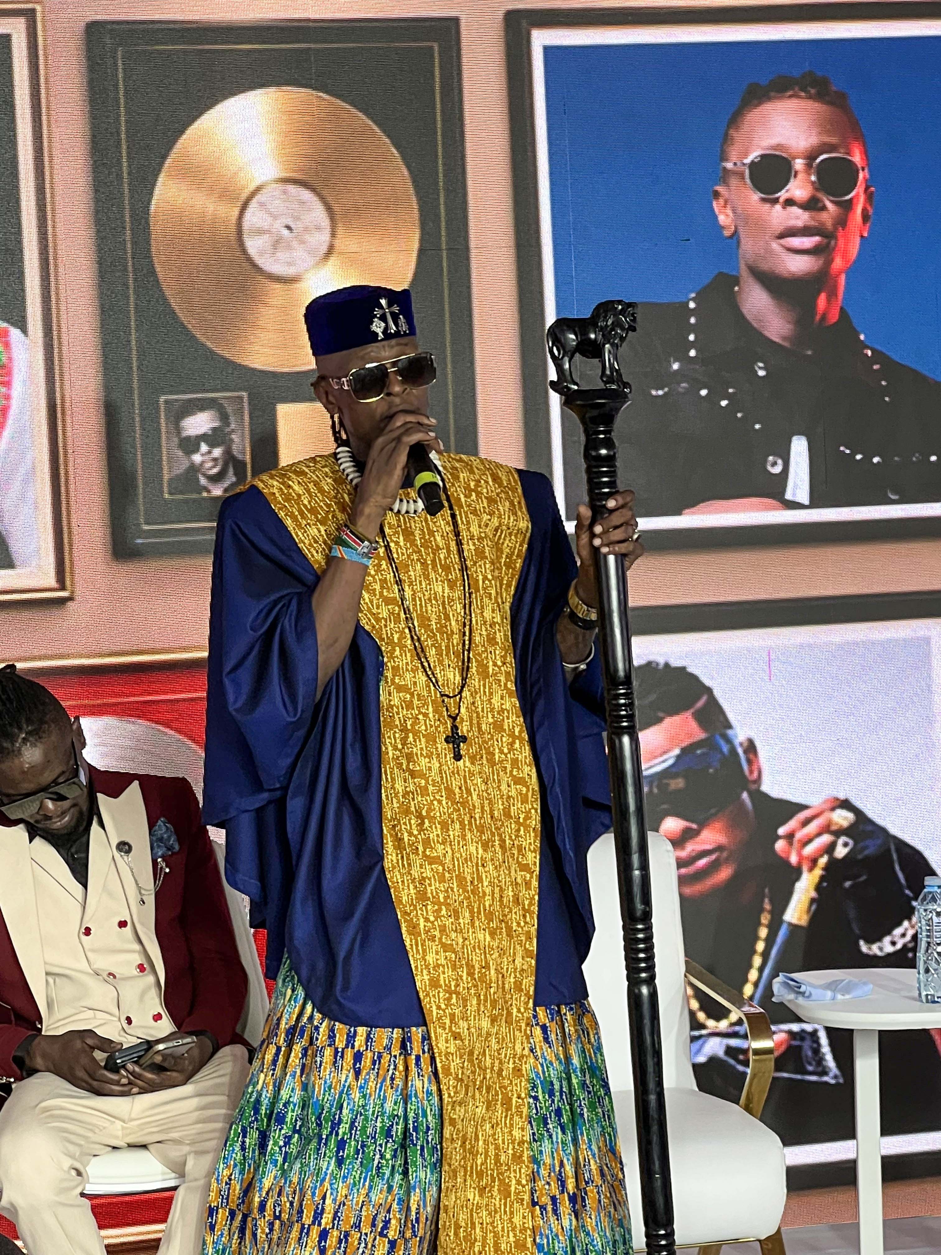 Jose Chameleone Addresing Members Of The Media During The Press Conference At Lugogo Cricket Oval. Photo By Ignatius Kamya