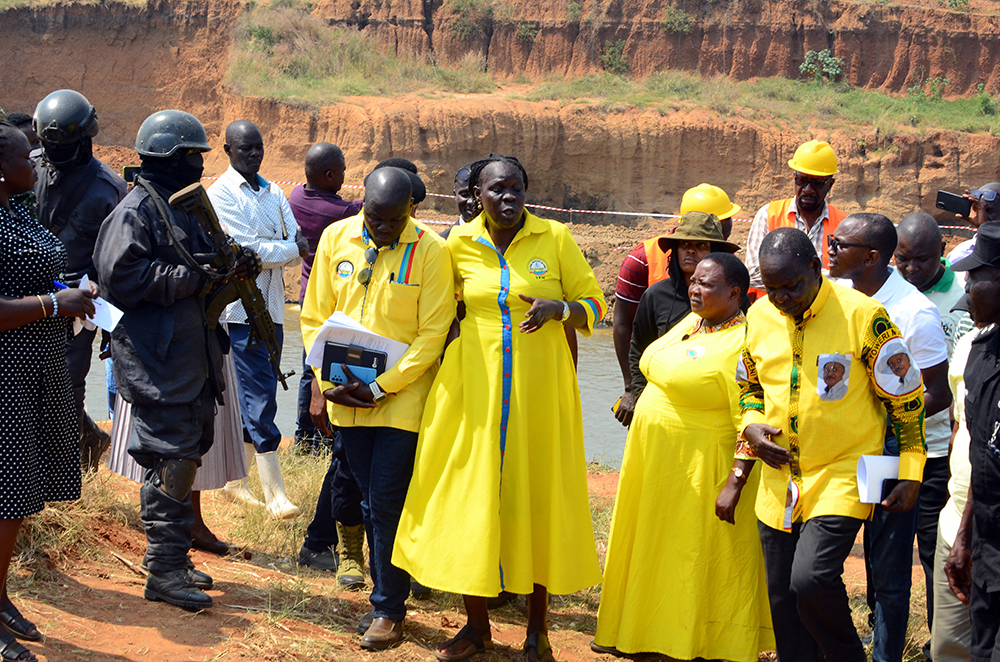 Site Inspection of the Wadelai Irrigation Scheme in Pakwach district. (Courtesy photo)
