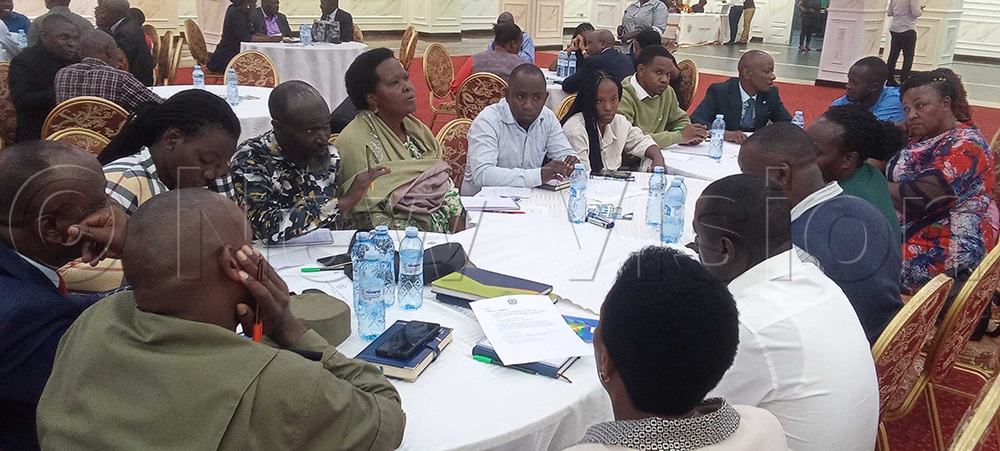 A cross-section of participants take part in a group discussion during a post-election validation survey in Kampala on July 13, 2026. The survey seeks to gather insights to improve election management processes and encourage greater participation among eligible voters in future electoral activities. (Photo by Wilfred Sanya)