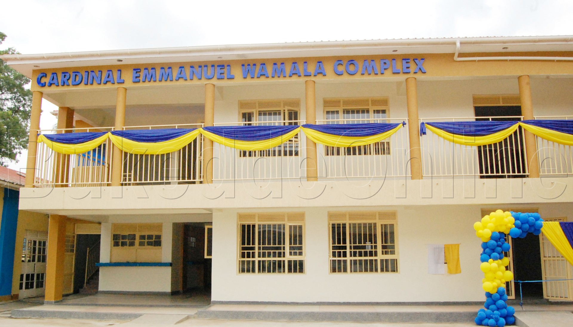 Ekizimbe ekyabbuddwamu Kalidinaali Wamala ku St Mary Collage Kisubi