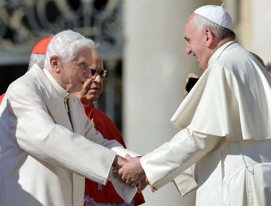 Pope Emeritus Benedict XVI and Pope Francis